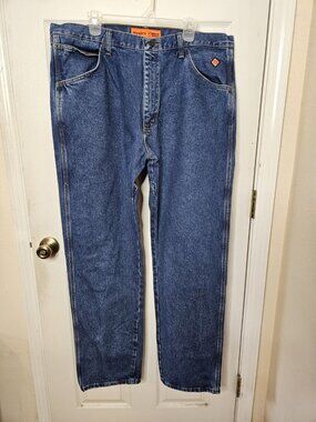 Wrangler  Flame Resistant Mens Blue Jeans 4 CAT 2 Riggs Workwear  40x34 NWT